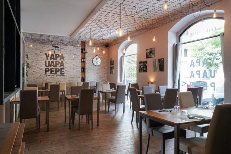 Arredamento sala ristorante Monza industrial chic - Ristrutturazione AD2ARCHITECTS