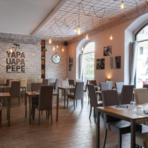 Arredamento sala ristorante Monza industrial chic - Ristrutturazione AD2ARCHITECTS